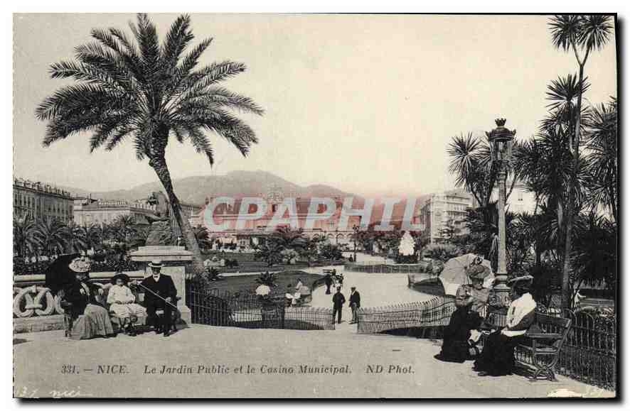 CPA Nice Le Jardin Public et le Casino Municipal 