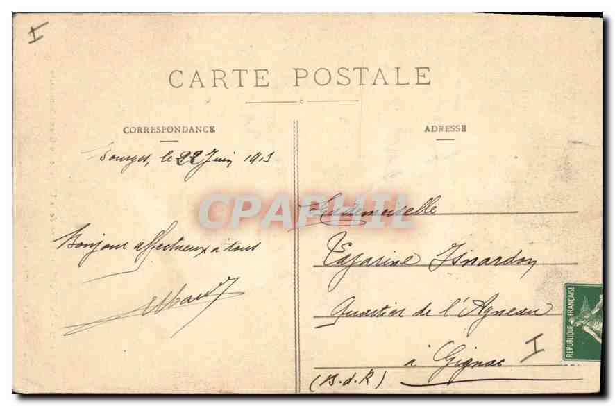 CPA Bourges choeur de la chapelle du grand Seminaire  — Rückseite