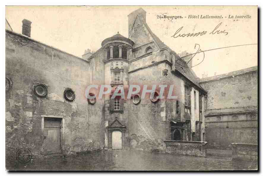 CPA Bourges hotel Lallemant la Tourelle 