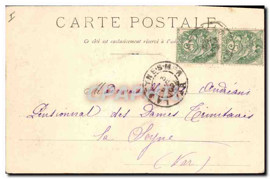 CPA Au bord de la Riviere  — Rückseite