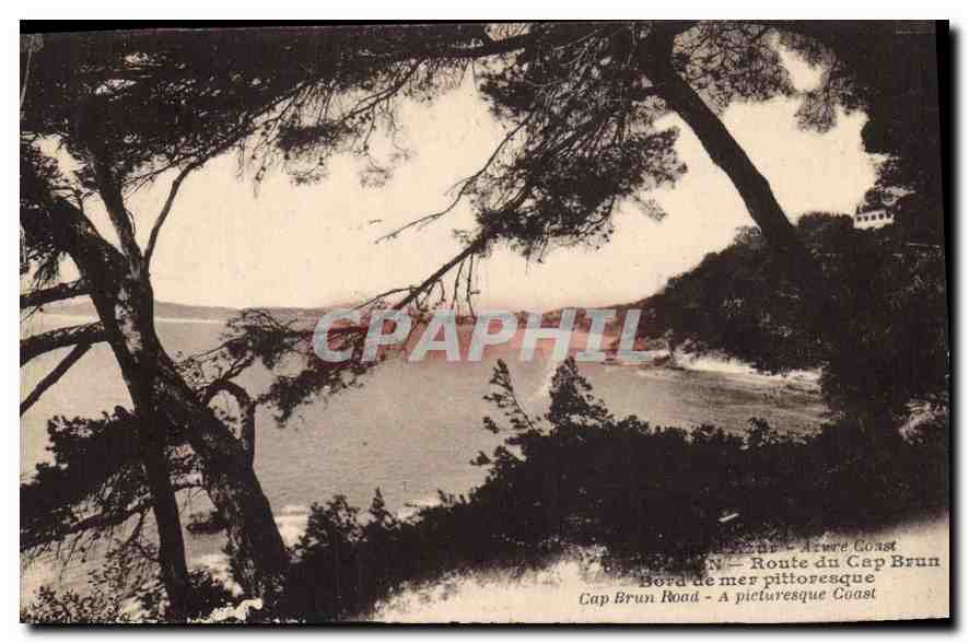 Cap Brun Road - Route du Cap Brun — Bord de mer pittoresque — éditeur non identifié