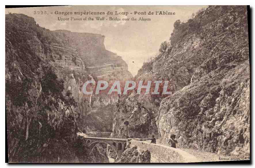 CPA Gorges superieures du Loup pont de l'Abime 