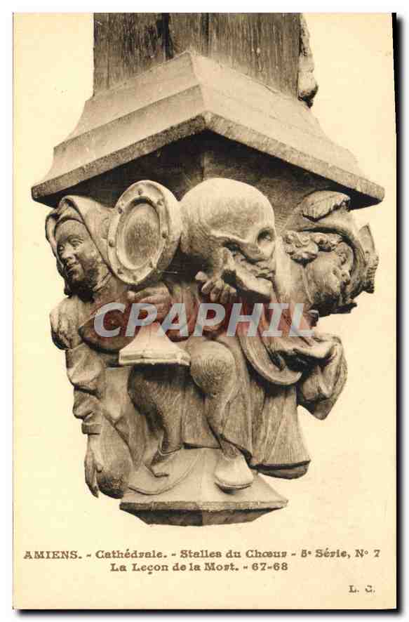 Amiens - Cathédrale - Stalles du Chœur - La Leçon de la Mort - 8e Série, N° 7