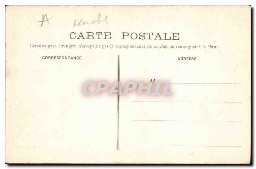 CPA Mont Saint Michel la salle des Chevaliers XIII siecle  — Verso