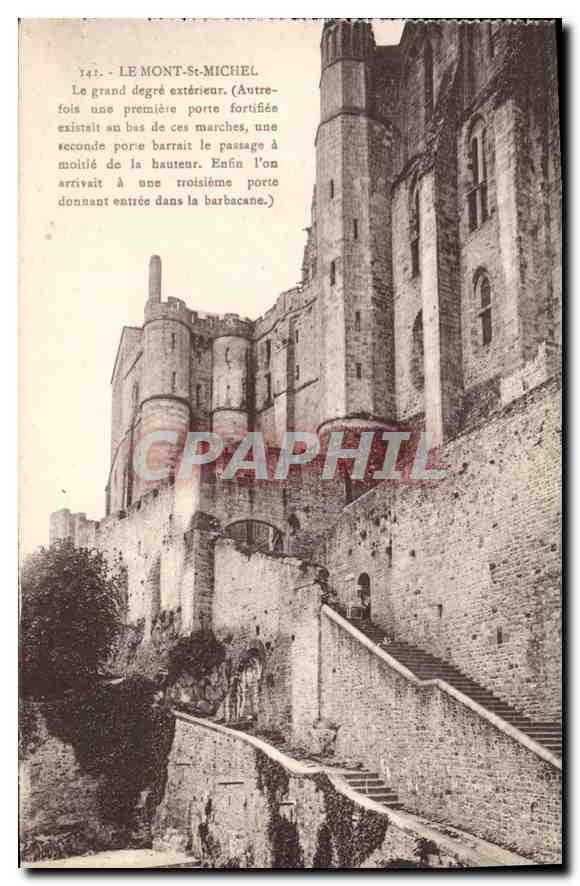 Le Mont-Saint-Michel — Le grand degré extérieur — Laurent-Nol, Runnes
