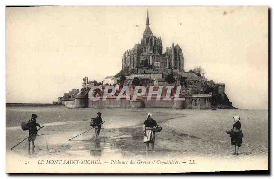 Le Mont Saint-Michel — Pêcheurs des Grèves et Coquetières — LL.