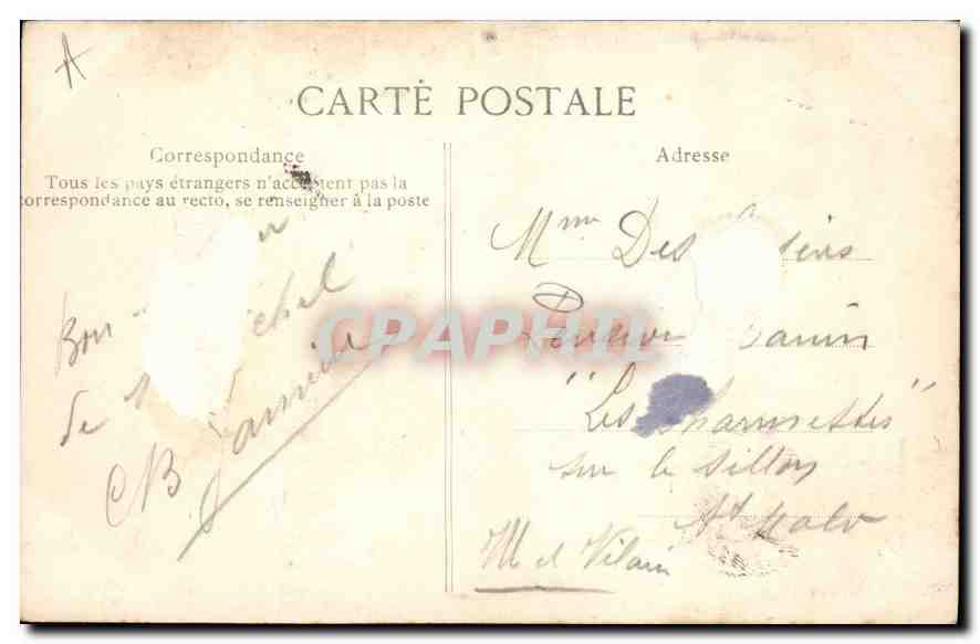 CPA Cote d'Emeraude Mont Saint Michel la Tour du Guet  — Rückseite