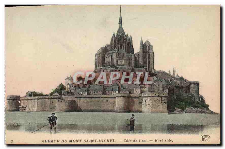 CPA Abbaye du Mont Saint Michel cote de l'est 
