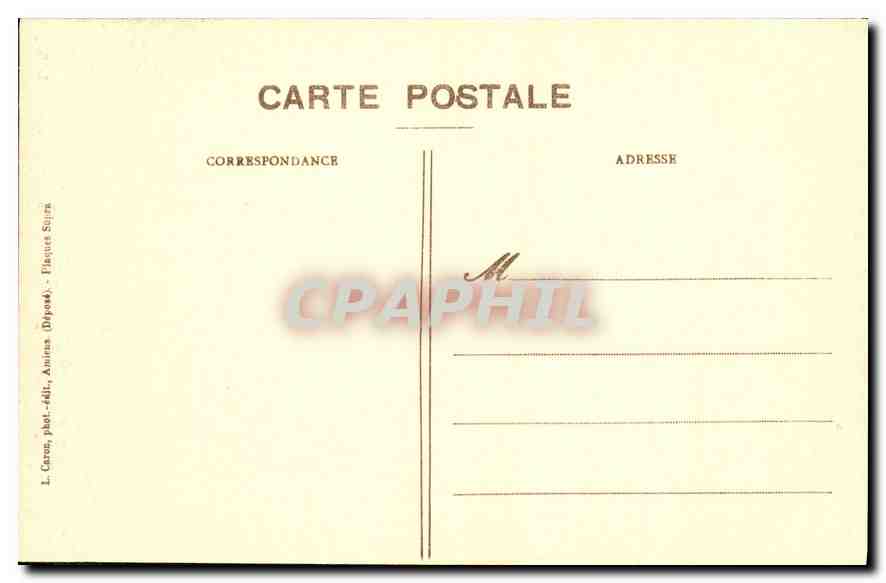 CPA Amiens Cathedrale Stalles du Choeur Job et sa famille dans la posperite  — Rückseite