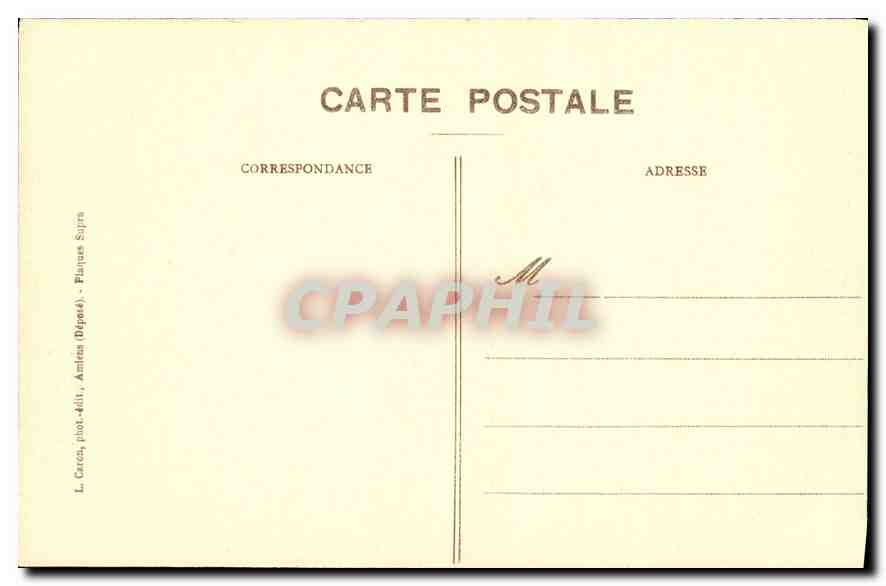 CPA Amiens Cathedrale Stalles du Choeur Samson prisonnier  — Back