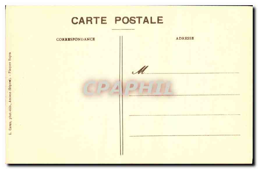 CPA Amiens Cathedrale Stalles du Choeur Pharaon songeant  — Rückseite