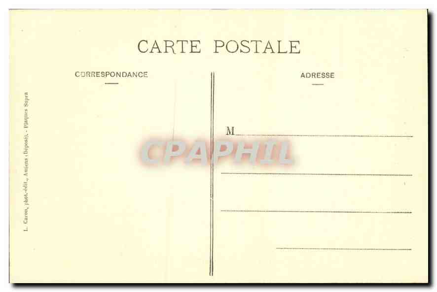 CPA Amiens Cathedrale Stalles du Choeur Le Gourmand  — Back
