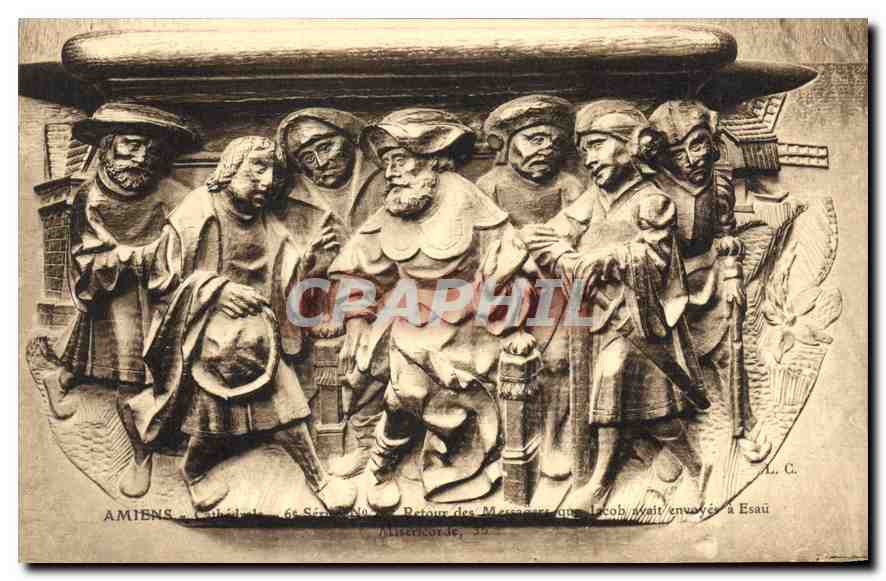 CPA Amiens Cathedrale Stalles du Choeur 
