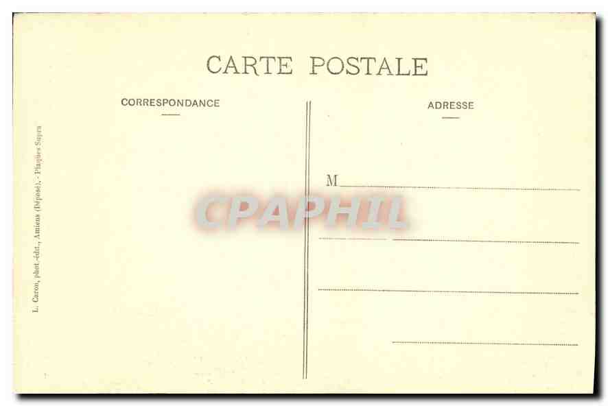 CPA Amiens Cathedrale Stalles du Choeur Soubassement de la Jouce A Marie  — Rückseite
