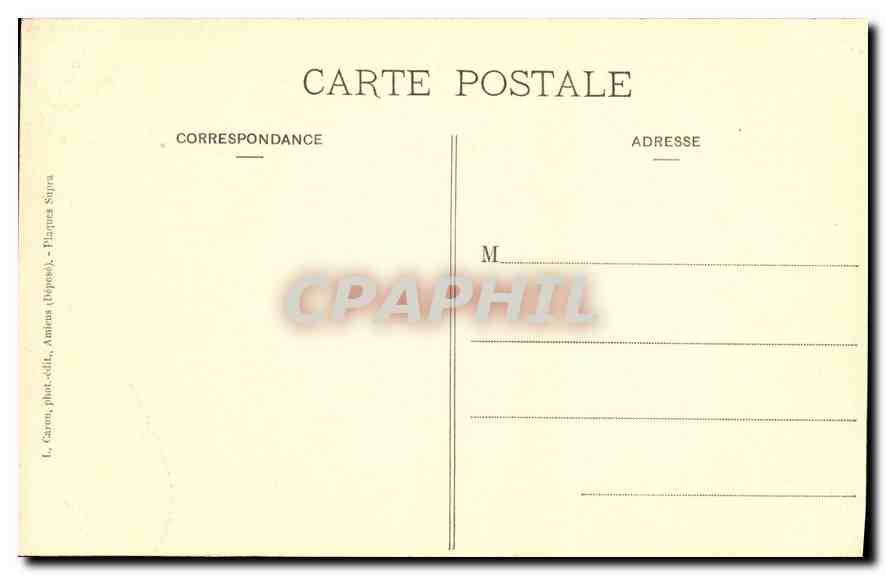 CPA Amiens Cathedrale Stalles du Choeur  — Back