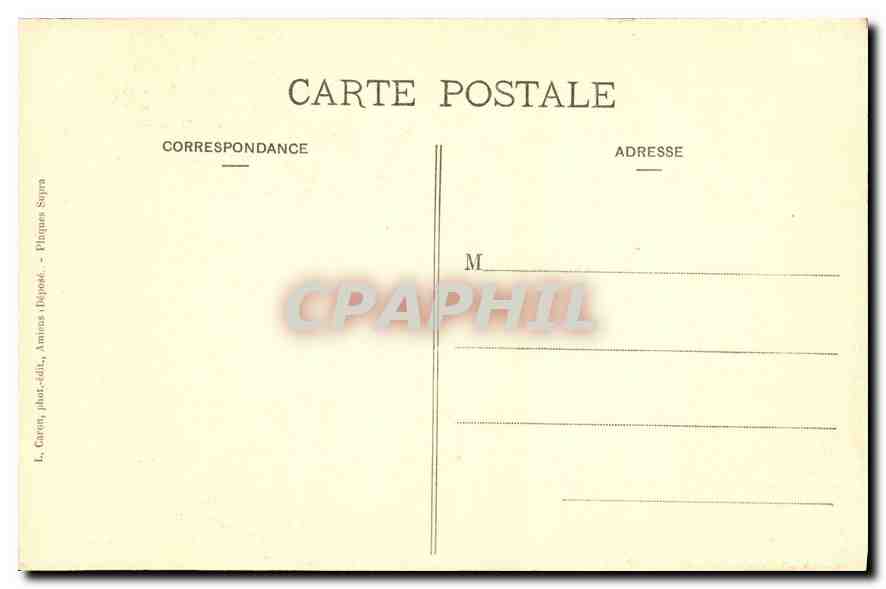 CPA Amiens Cathedrale Stalles du Choeur Soubassement de la Jouee  — Rückseite