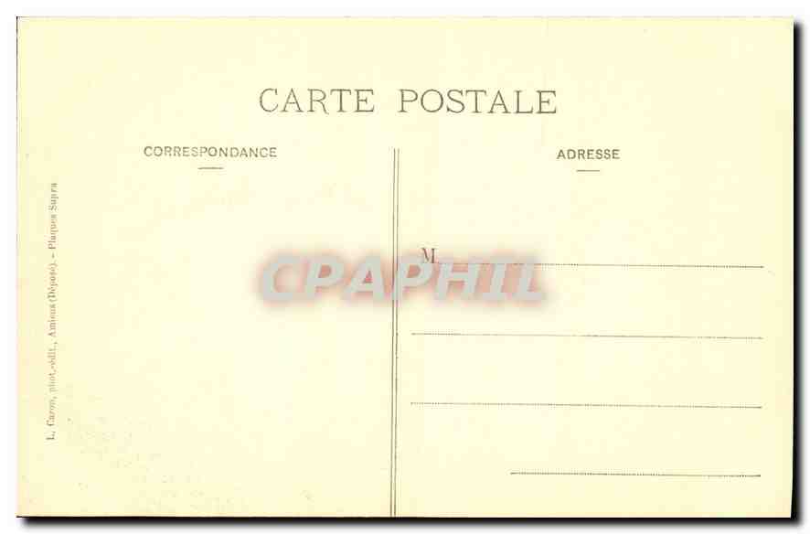 CPA Abbeville l'Eglise du Saint Sepulere Personage tenant un ecu a figure humaine  — Rückseite