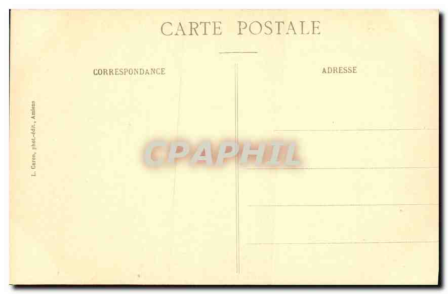 CPA Amiens Cathedrale Histoire de Saint Fermin Predication de Saint Firmin  — Rückseite