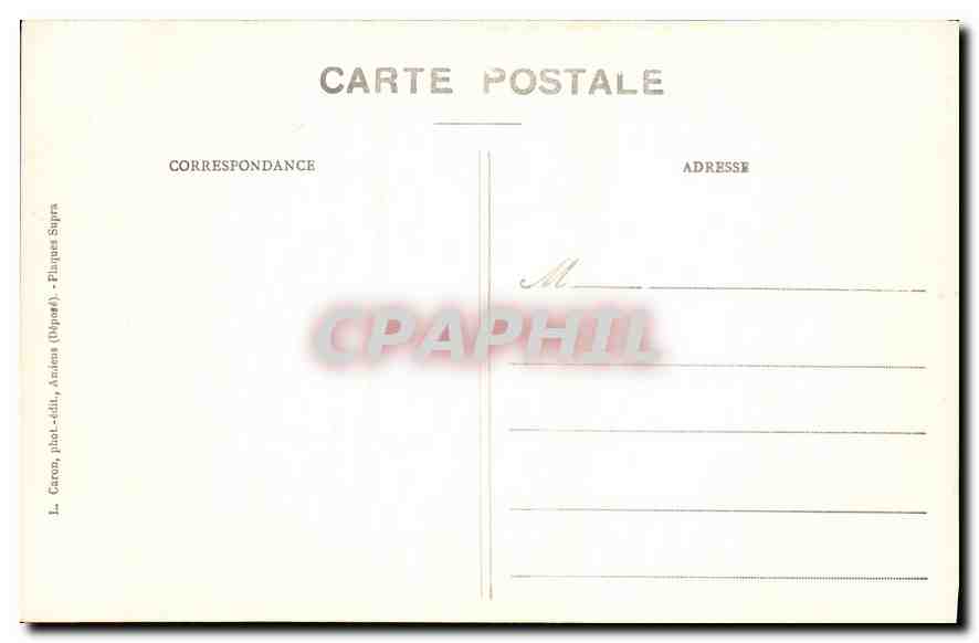 CPA Amiens Cathedrale Histoire de St Jean Baptiste St Jean conduit en prison  — Rückseite