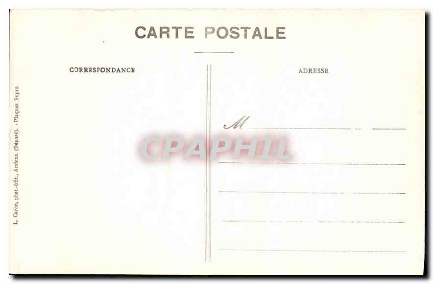 CPA Amiens Cathedrale Histoire de St Jean Baptiste Salome dansant devent Herode  — Rückseite