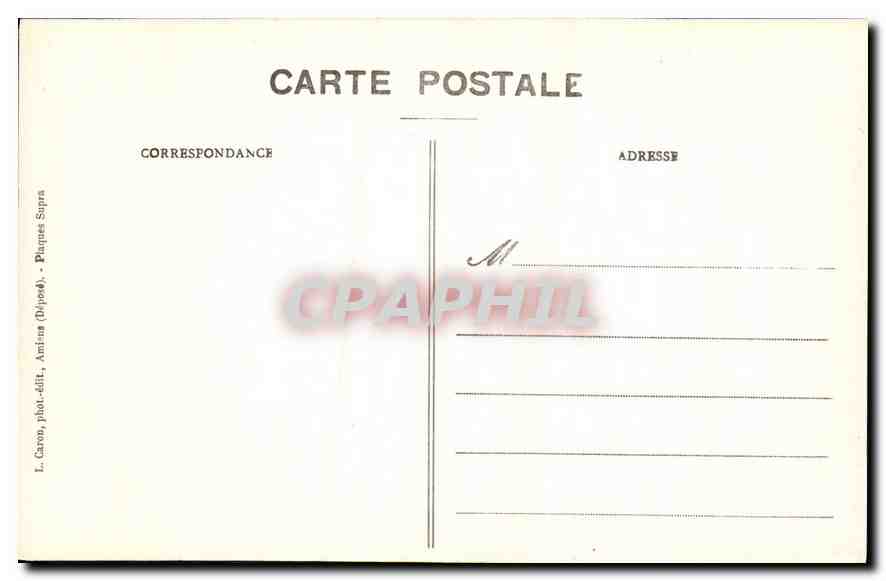 CPA Amiens Cathedrale Histoire de St Jean Baptiste Bapteme de Jean  — Rückseite