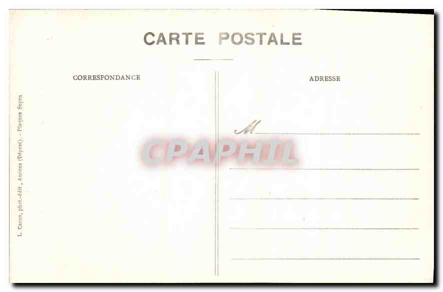 CPA Amiens Cathedrale Histoire de St Jean Baptiste Decollation de Saint Jean Baptiste  — Verso