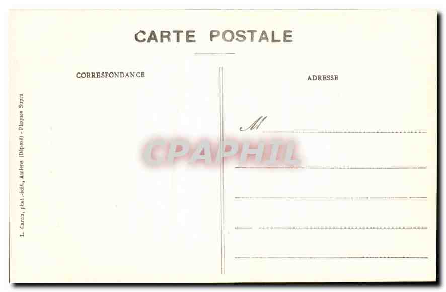 CPA Amiens Cathedrale Histoire de St Jean Baptiste Le festin chez Herode  — Back