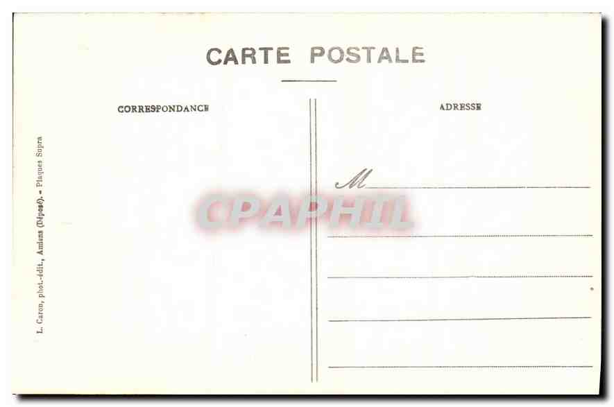 CPA Amiens Cathedrale l'Ancien Testament Frises et Marmousets  — Back