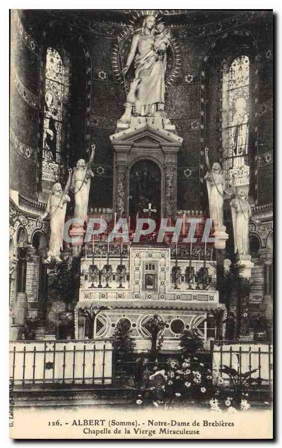 CPA Albert Somme Notre Dame de Brebieres Chapelle de la Vierge Miraculeuse 