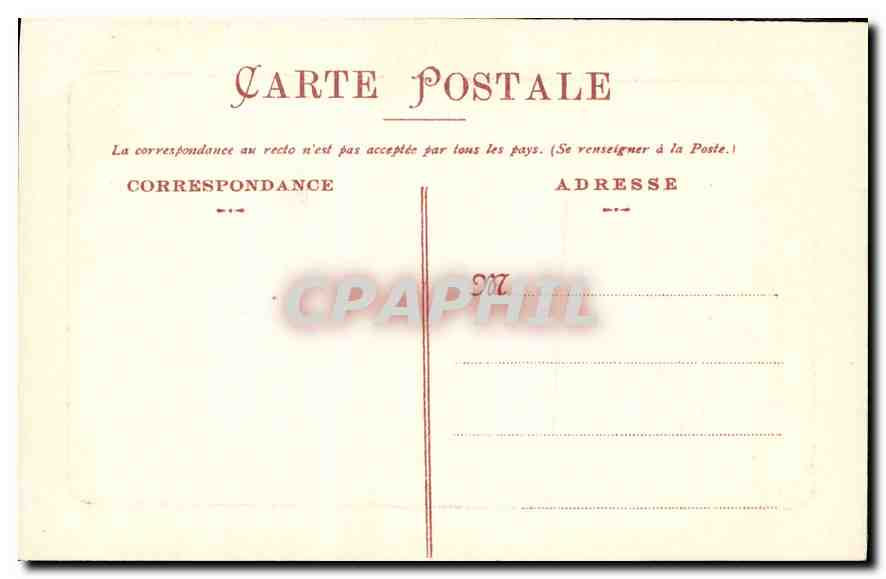 CPA Albert Somme Statue de N D de Brebieres  — Back