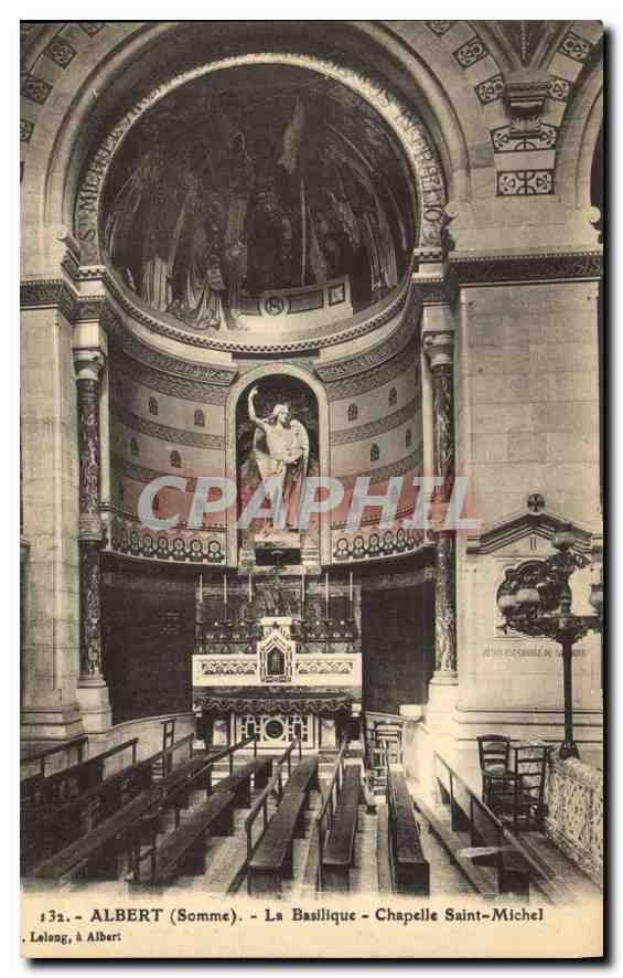 CPA Albert Somme La Basilique Chapelle Saint Michel 