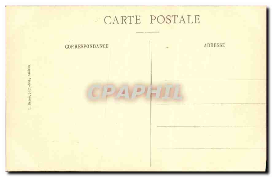 CPA Amiens Cathedrale Histoire de St Firmin Dicollation de Saint Firmin  — Back