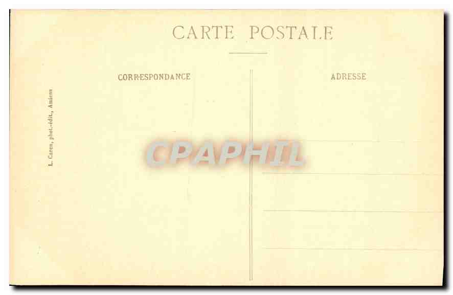 CPA Amiens Cathedrale Histoire de Saint Firmin Tranlation des reliques de Saint Firmin  — Rückseite