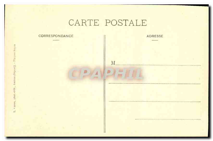 CPA Amiens Cathedrale Stalles du Choeur  — Back