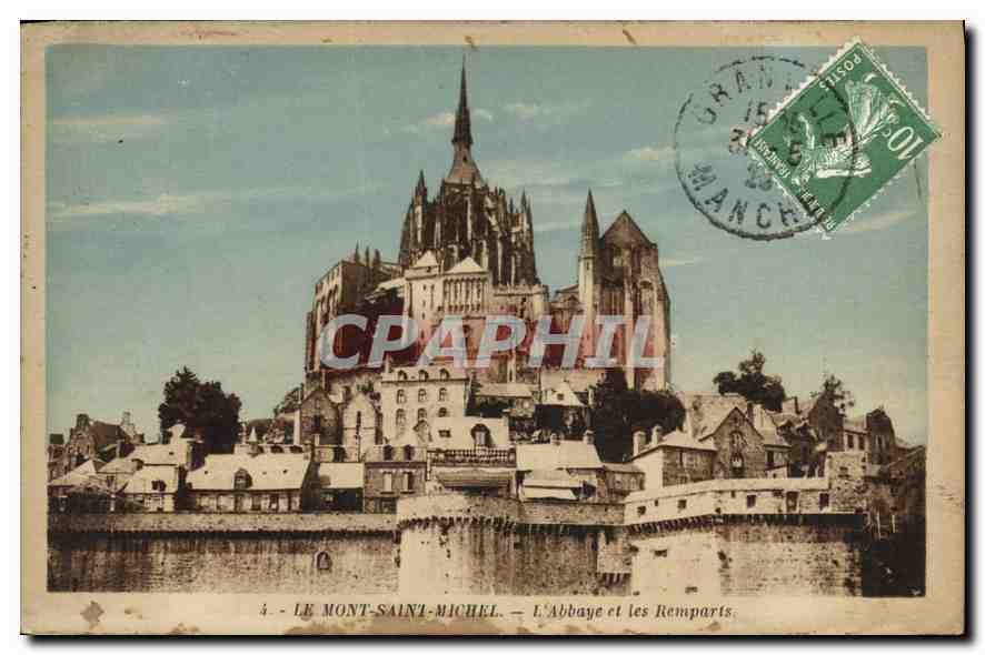 Mont-Saint-Michel — Die Abtei und die Mauern — Ausgabe E. Lecoeur, 147, rue de Paris, Granville