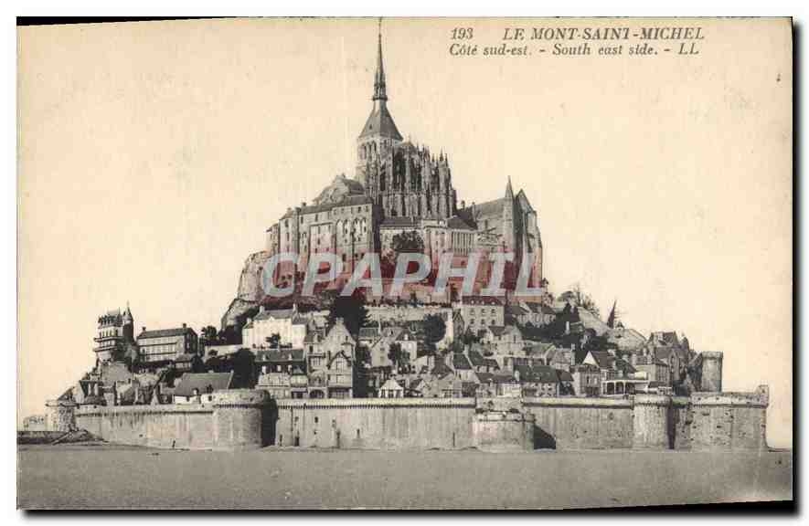CPA Le Mont Saint Michel Cote sud est South east side 