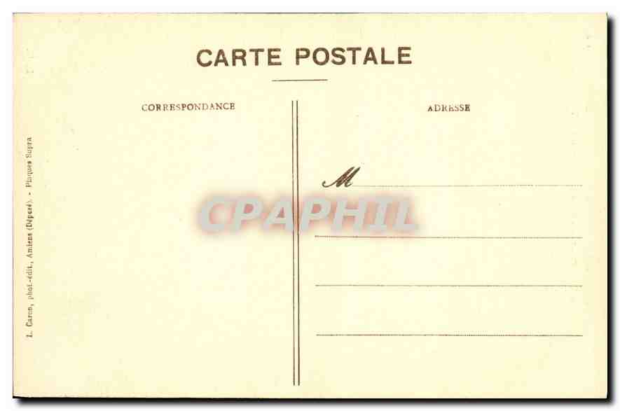 CPA Amiens Cathedrale Stalles du Choeur  — Back