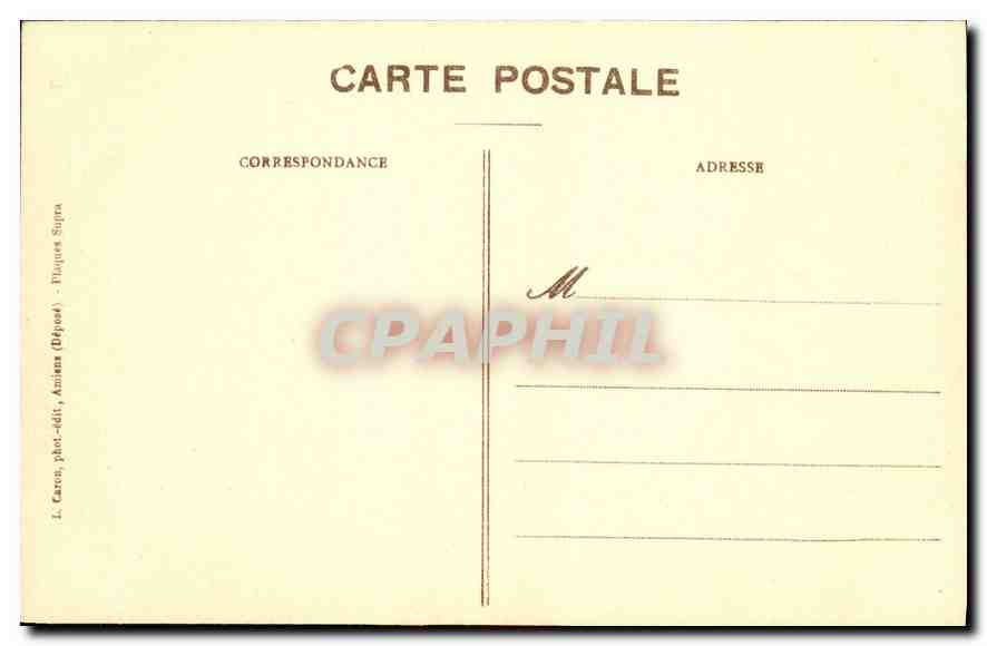 CPA Amiens Cathedrale Stalles du Choeur Un Hucher  — Back