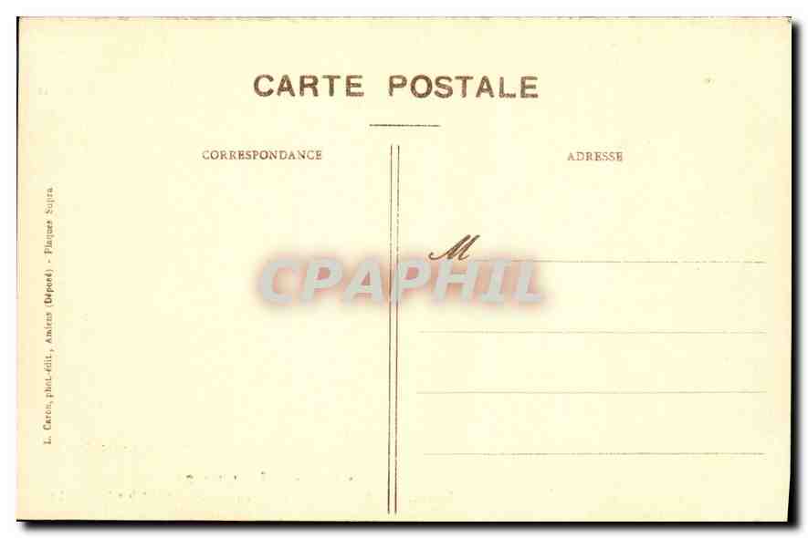 CPA Amiens Cathedrale Stalles du Choeur Jean Trupin  — Rückseite