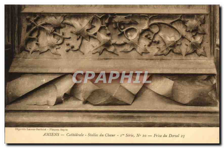 Amiens — Cathédrale — Stalles du Chœur — 1ère Série, N° 10 — Frise du Dorsal 23