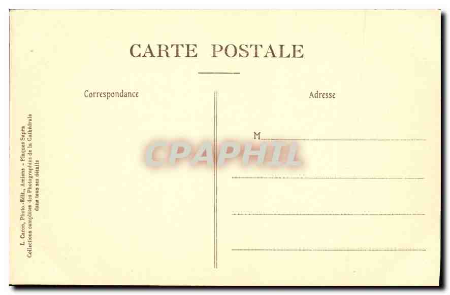 Amiens — Cathédrale — Stalles du Chœur 9e Série, No 12 — Frise du Dais — Travée 25 et 64 — Rückseite