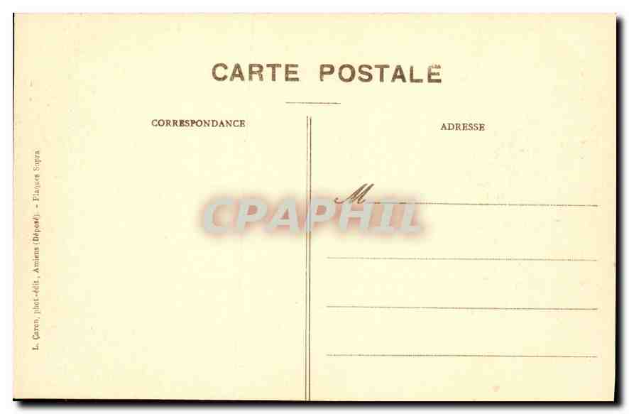 CPA Amiens Cathedrale Stalles du Choeur Pharaon et son conseilles ecoutant Moise Rampe  — Back
