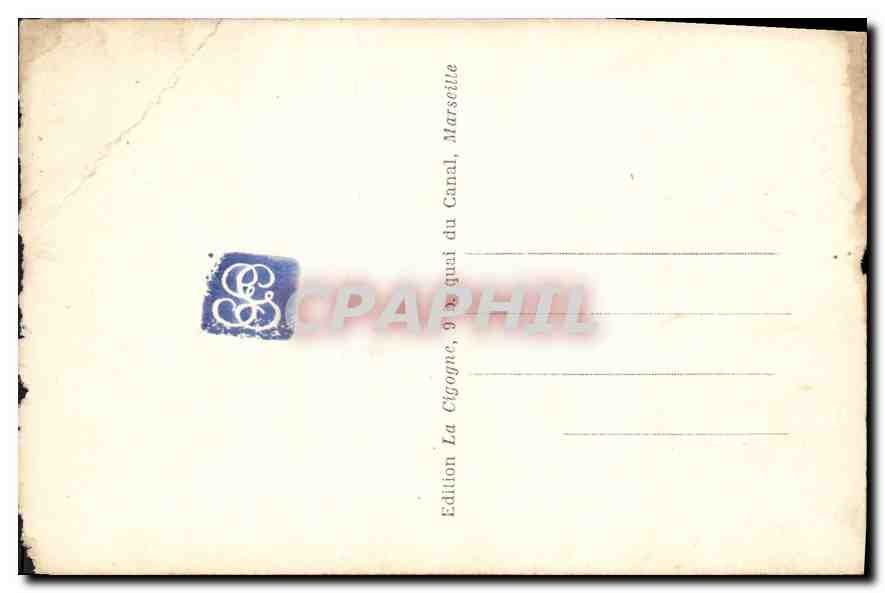 CPA Marseille Le Fort St Jean  — Verso