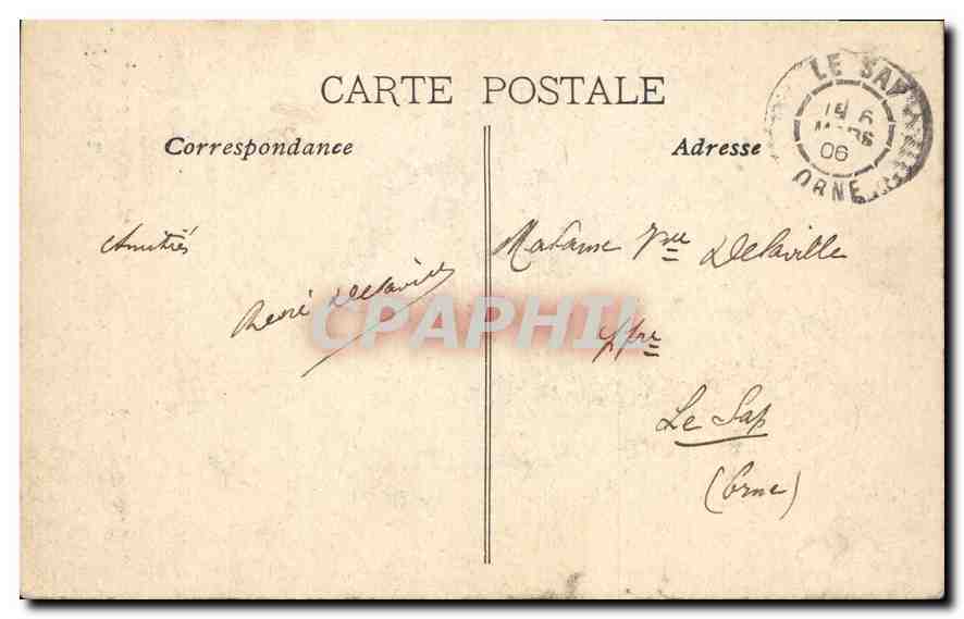 CPA Marseille Palais Longchamp  — Rückseite