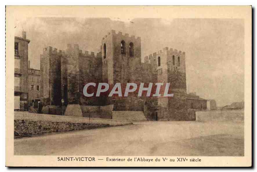 Saint-Victor — Exterieur de l'Abbaye du V° au XIVe siècle