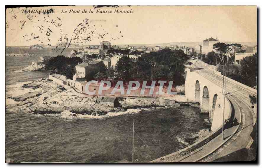 CPA Marseille Le Pont de la Fausse Monnaie 