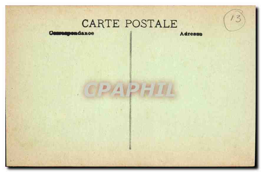 CPA Marseille Place de la Bourse  — Verso