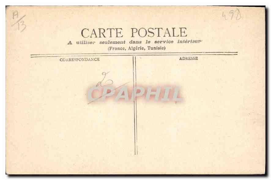 CPA Marseille Notre Dame de la Garde  — Rückseite
