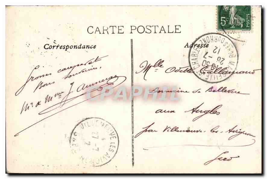 CPA Marseille Fort St Jean et Cathedrale  — Rückseite