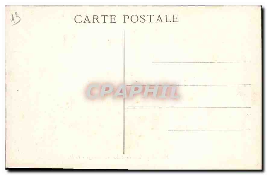 CPA Marseille Le Palais Longchamps  — Verso